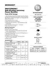 MSRD620CT-D datasheet pdf ON Semiconductor