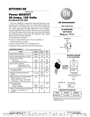 MTP29N15E-D datasheet pdf ON Semiconductor