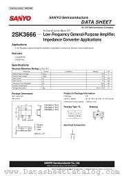 2SK3666 datasheet pdf ON Semiconductor