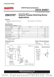 2SK3707 datasheet pdf ON Semiconductor