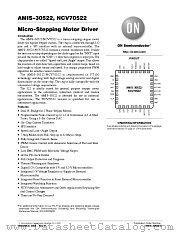 AMIS-30522 datasheet pdf ON Semiconductor