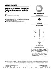 CM1250-04QG datasheet pdf ON Semiconductor