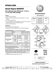 NTUD3128N datasheet pdf ON Semiconductor