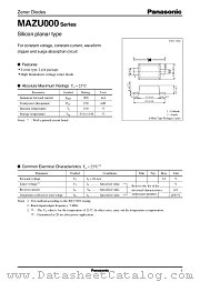 MAZU270-M datasheet pdf Panasonic