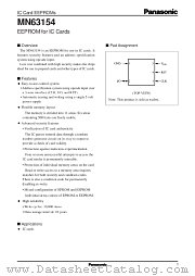 MN63154 datasheet pdf Panasonic