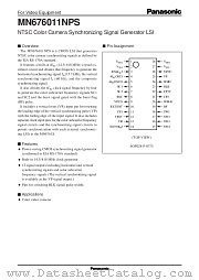 MN676011NPS datasheet pdf Panasonic