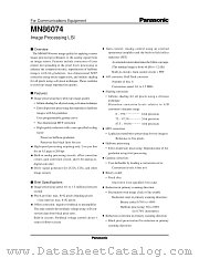 MN86074 datasheet pdf Panasonic