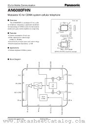 AN6080FHN datasheet pdf Panasonic
