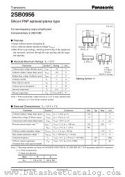 2SB956 datasheet pdf Panasonic