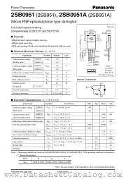 2SB0951 datasheet pdf Panasonic