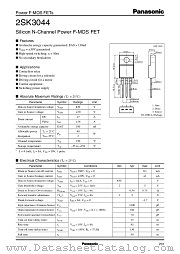 2SK3044 datasheet pdf Panasonic