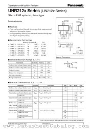 UNR212X datasheet pdf Panasonic