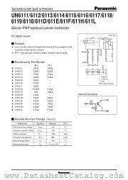UN611F datasheet pdf Panasonic