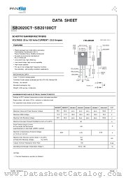 SB2040CT datasheet pdf Panjit International Inc