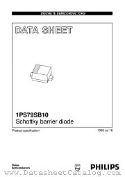 1PS79SB10 datasheet pdf Philips