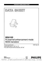 BSH102 datasheet pdf Philips