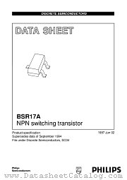 BSR17 datasheet pdf Philips