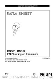 BSS61 datasheet pdf Philips