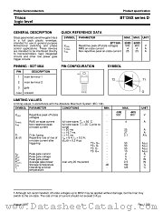 BT136X-500D datasheet pdf Philips