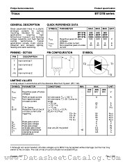 BT137B-500F datasheet pdf Philips