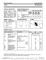 BT138B-500G datasheet pdf Philips