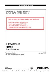 HEF4069UBT datasheet pdf Philips