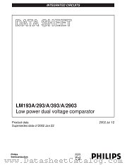 LM293 datasheet pdf Philips