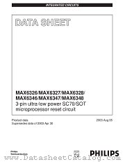 MAX6328 datasheet pdf Philips