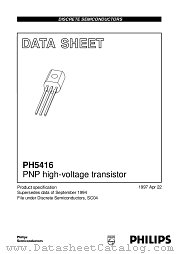 PH5416 datasheet pdf Philips