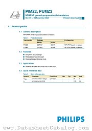 PIMZ2 datasheet pdf Philips