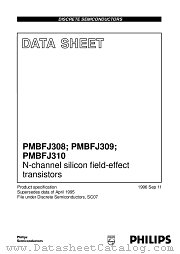 PMBFJ309 datasheet pdf Philips