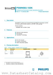 PSMN085-150K datasheet pdf Philips