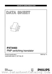 PXT4403 datasheet pdf Philips