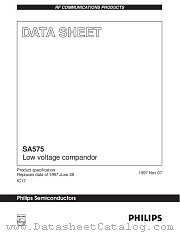 SA575 datasheet pdf Philips