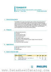 TDA8941P datasheet pdf Philips