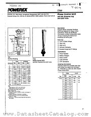 T7001225 datasheet pdf Powerex Power Semiconductors
