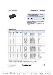 70IMX7-03-9 datasheet pdf Power-One