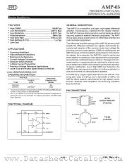 AMP-03 datasheet pdf Precision Monolithics