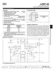 AMP05FX datasheet pdf Precision Monolithics