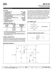 BUF03BJ datasheet pdf Precision Monolithics