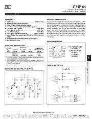 CMP04BY datasheet pdf Precision Monolithics