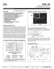 DAC-86 datasheet pdf Precision Monolithics