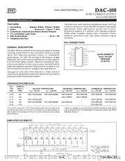 DAC100ACQ8 datasheet pdf Precision Monolithics