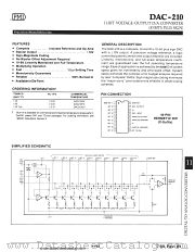 DAC210FX datasheet pdf Precision Monolithics