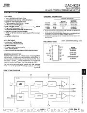 DAC8229AR datasheet pdf Precision Monolithics