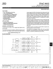 DAC-8412 datasheet pdf Precision Monolithics