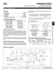 JM38510/13503SPA datasheet pdf Precision Monolithics