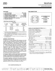 MAT04BY datasheet pdf Precision Monolithics