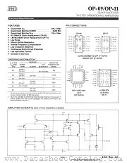 OP09FP datasheet pdf Precision Monolithics