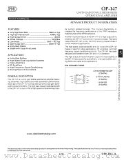 OP147P datasheet pdf Precision Monolithics